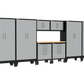 9-Piece Garage Cabinet Storage and Organization Set with Wheels in Grey