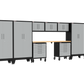 10-Piece Garage Cabinet Storage and Organization Set with Wheels in Grey