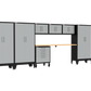 9-Piece Garage Cabinet Storage and Organization Set with Wheels in Grey