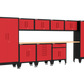 11-Piece Garage Cabinet Storage and Organization Set with Levelers in Red