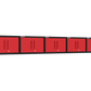 5-Piece Garage Cabinet Storage and Organization Set in Red