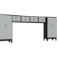 6-Piece Garage Cabinet Storage and Organization Set with Levelers in Grey