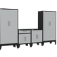 4-Piece Garage Cabinet Storage and Organization Set with Levelers in Grey