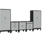 5-Piece Garage Cabinet Storage and Organization Set with Levelers in Grey