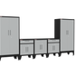 5-Piece Garage Cabinet Storage and Organization Set with Levelers in Grey