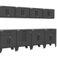 8-Piece Garage Cabinet Storage and Organization Set with Levelers in Black