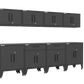 8-Piece Garage Cabinet Storage and Organization Set with Levelers in Black