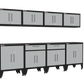 8-Piece Garage Cabinet Storage and Organization Set with Levelers in Grey