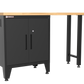 2-Piece Garage Cabinet Storage and Organization Set with Levelers in Black