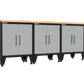 4-Piece Garage Cabinet Storage and Organization Set with Levelers in Grey