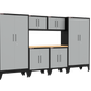 7-Piece Garage Cabinet Storage and Organization Set with Levelers in Grey
