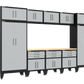 11-Piece Garage Cabinet Storage and Organization Set in Grey