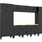 11-Piece Garage Cabinet Storage and Organization Set in Black