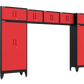 7-Piece Garage Cabinet Storage and Organization Set in Red