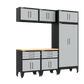 6-Piece Garage Cabinet Storage and Organization Set in Grey