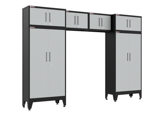 6-Piece Garage Cabinet Storage and Organization Set in Grey