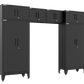 6-Piece Garage Cabinet Storage and Organization Set in Black