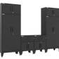 6-Piece Garage Cabinet Storage and Organization Set in Black