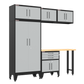 6-Piece Garage Cabinet Storage and Organization Set in Grey