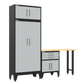 4-Piece Garage Cabinet Storage and Organization Set in Grey