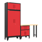 4-Piece Garage Cabinet Storage and Organization Set in Red
