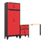 4-Piece Garage Cabinet Storage and Organization Set in Red
