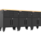 4-Piece Garage Cabinet Storage and Organization Set in Black