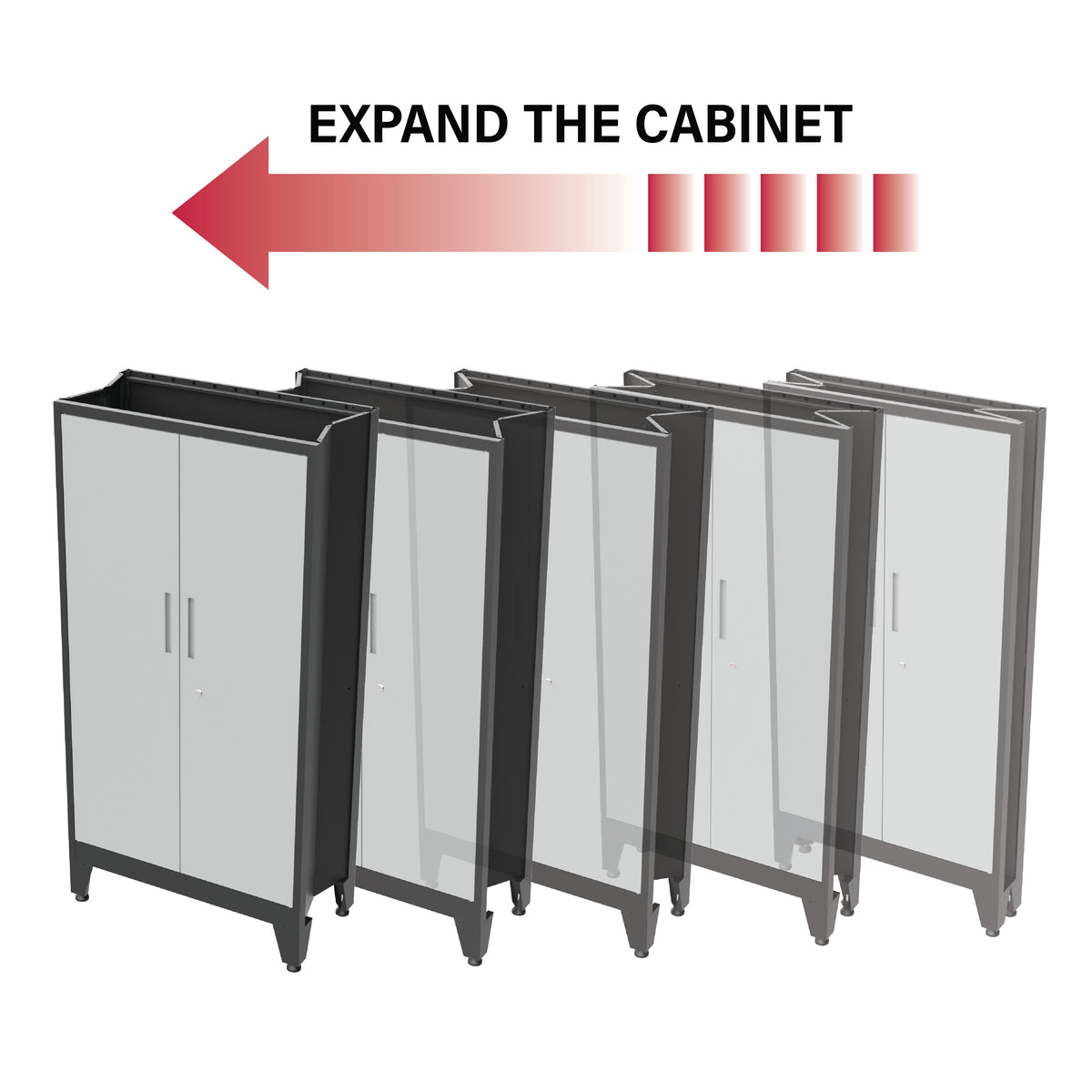 Garage Gear Locker in Gray