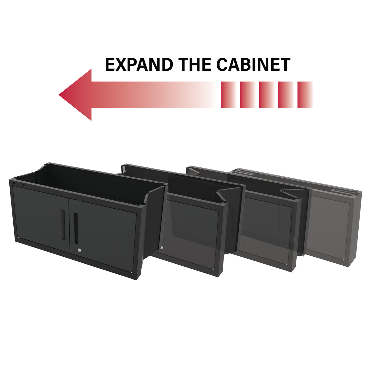Garage Gear Locker Extender in Black