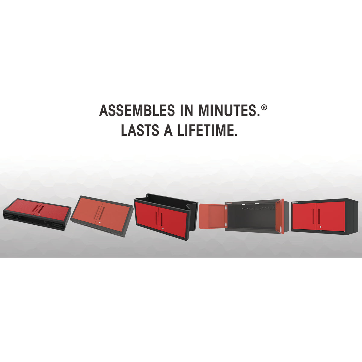 Garage Gear Locker Extender in Red