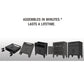 Multifunction Garage Cabinet in Black