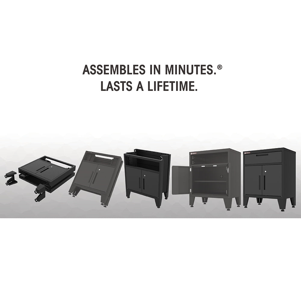 Multifunction Garage Cabinet in Black