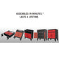 Multifunction Garage Cabinet in Red