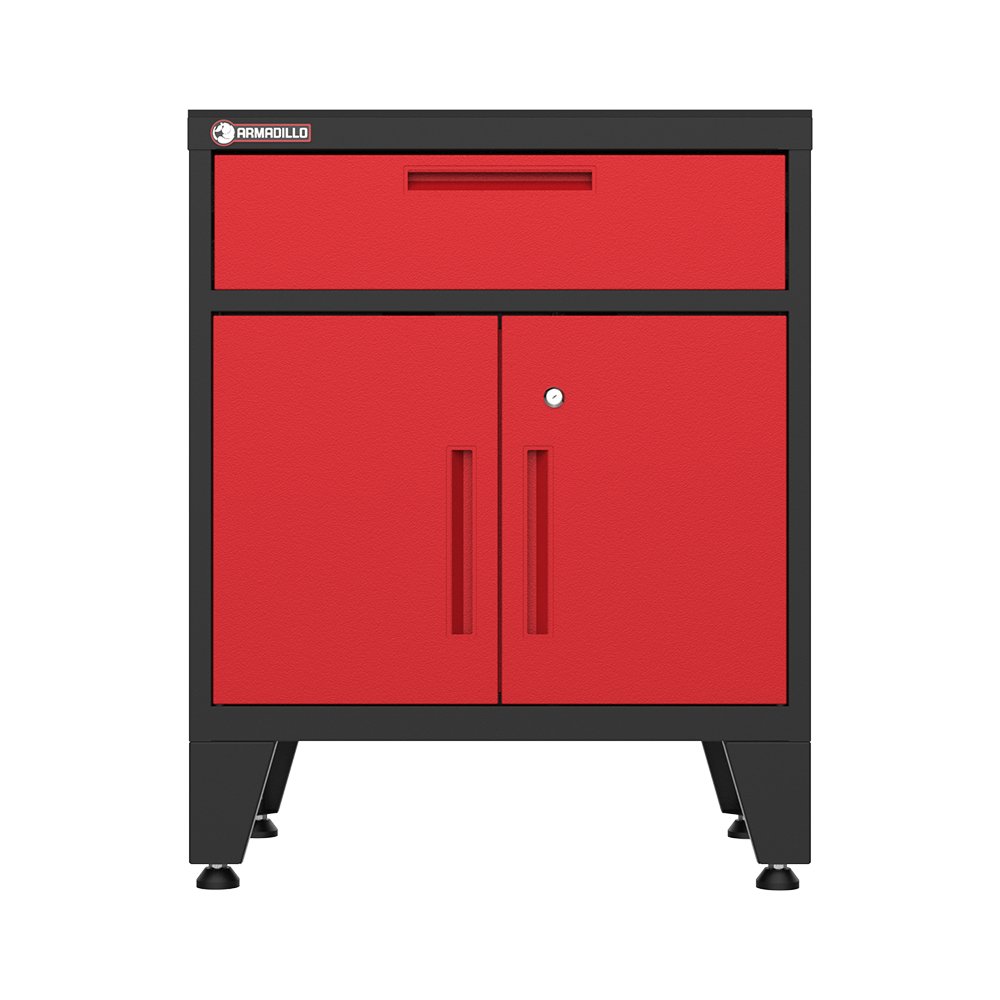 Multifunction Garage Cabinet in Red