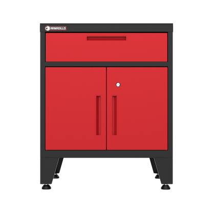 Multifunction Garage Cabinet in Red