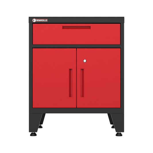 Multifunction Garage Cabinet in Red
