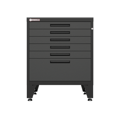6-Drawer Garage Tool Cabinet in Black