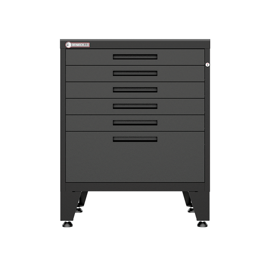 6-Drawer Garage Tool Cabinet in Black