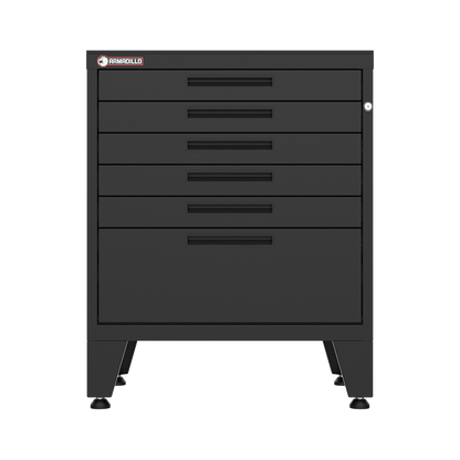 6-Drawer Garage Tool Cabinet in Black