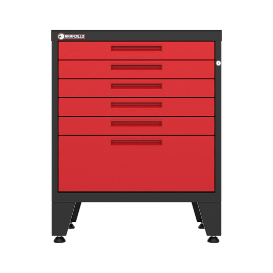 6-Drawer Garage Tool Cabinet in Red