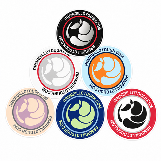 Armadillo Tough Premium Logo Sticker Pack
